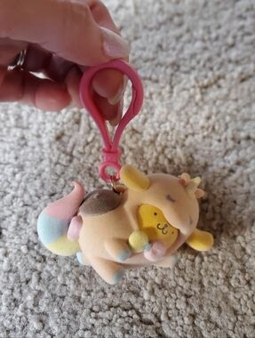 Pompompurin Rainbow Unicorn Keychain